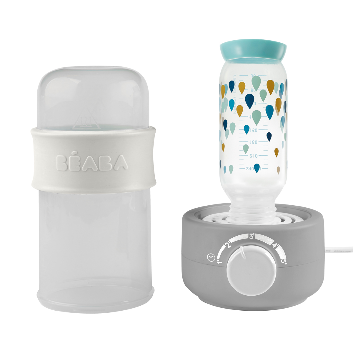 Incalzitor biberoane si sterilizator Baby Milk Secong Gri Beaba