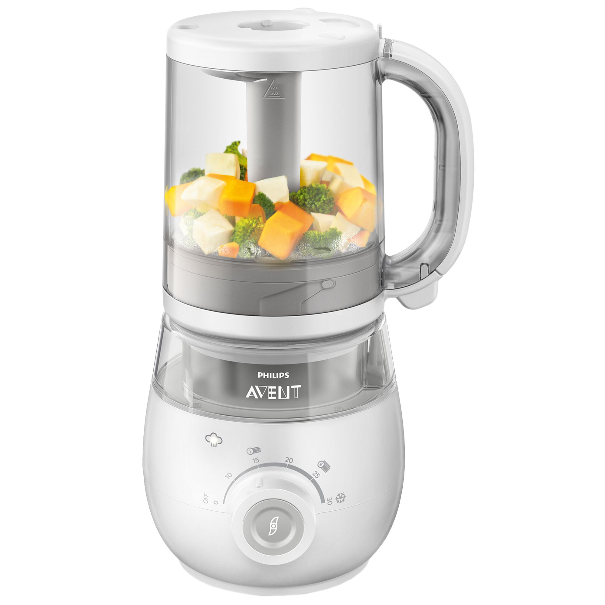 Aparat de gatit sanatos 4-in-1, Philips-Avent, cu aburi si blender, functie de dezghetare si reincalzire, SCF875/02 NUUU