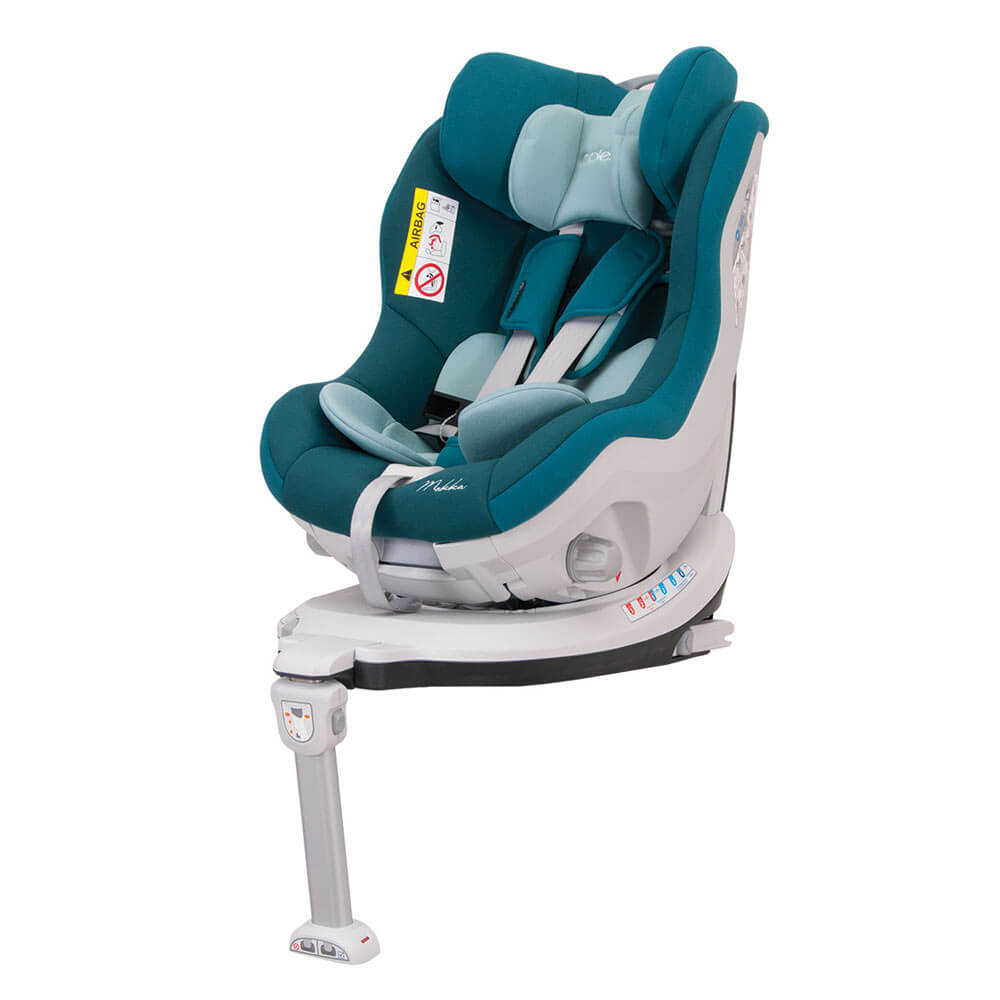 Scaun auto MOKKA rotativ 360 grade cu ISOFIX 0-18 kg Turcoaz Coletto