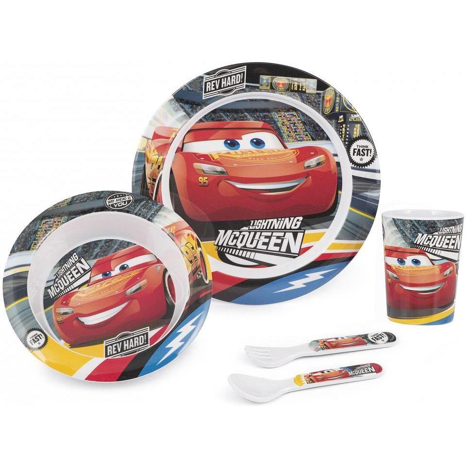 Set pentru masa melamina 5 piese Cars 3 Lulabi 7967800