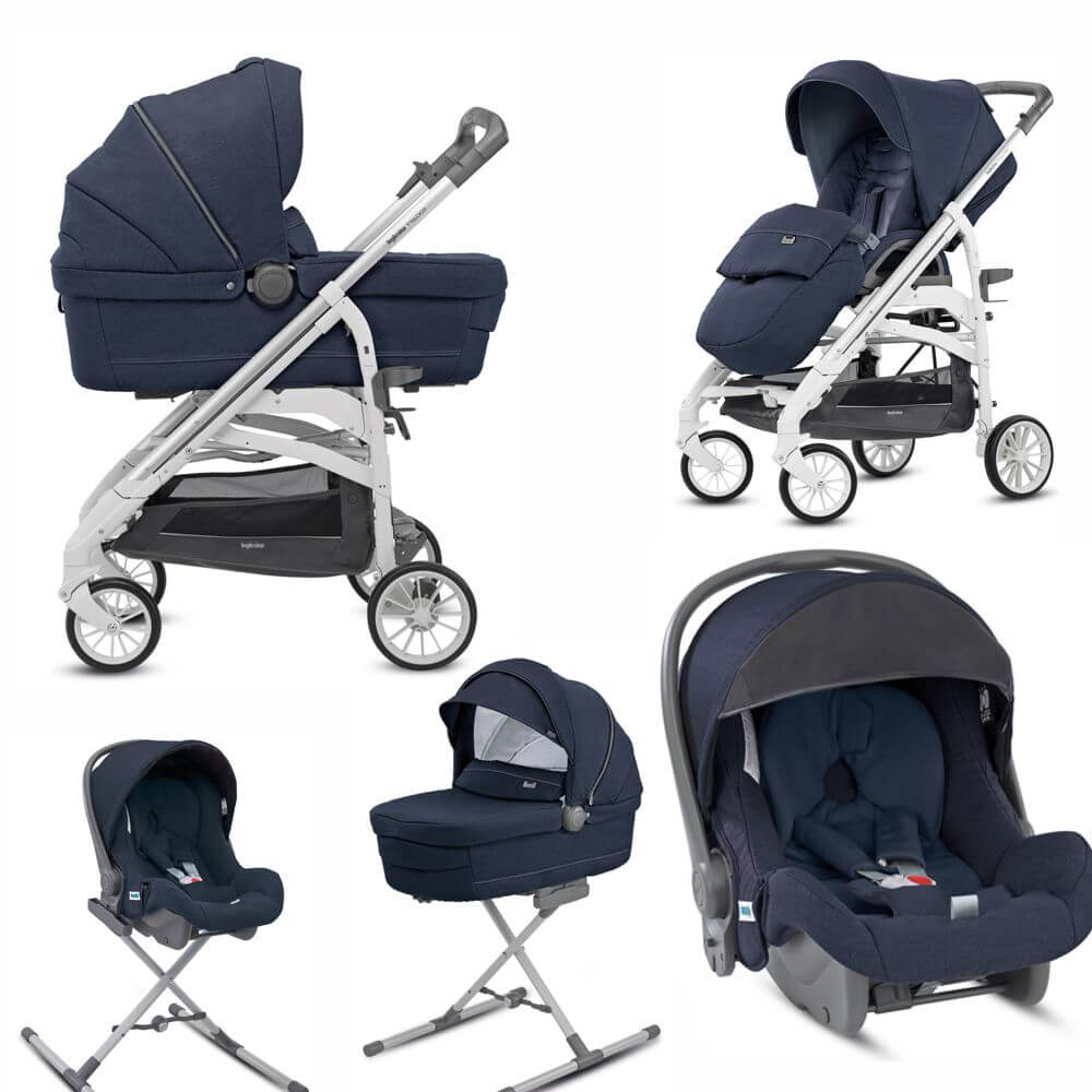 CARUCIOR 3 IN 1 TRILOGY QUATTRO INGLESINA IMPERIAL BLUE - imagine 2