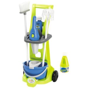 Set Curatenie Carucior cu Accesorii si Aspirator de Mana Ecoiffier
