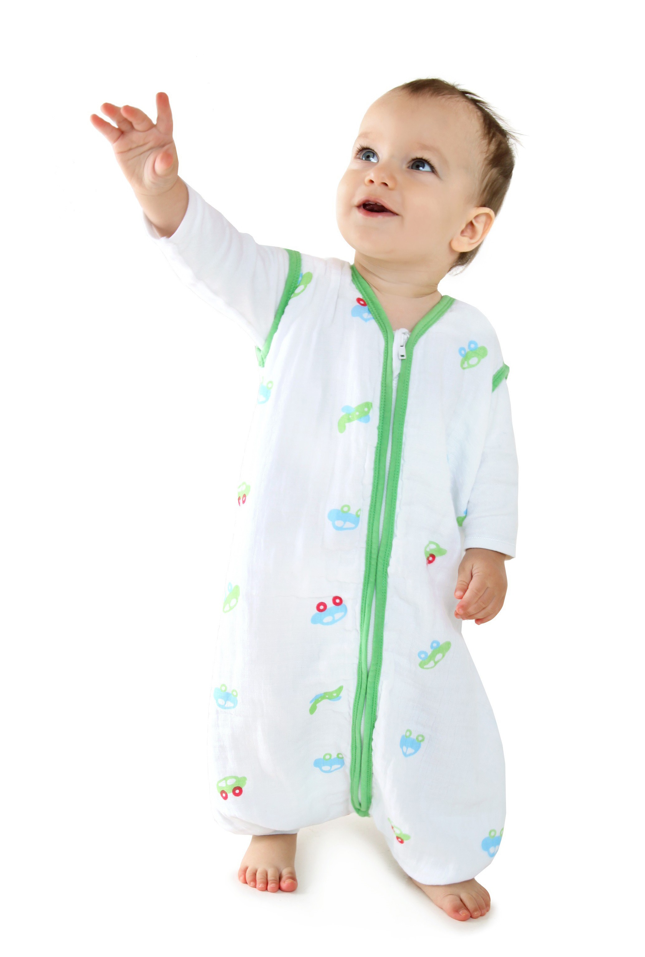 Sac de dormit cu picioruse Boys din muselina 12-18 luni 0.5 Tog Slumbersac - imagine 2