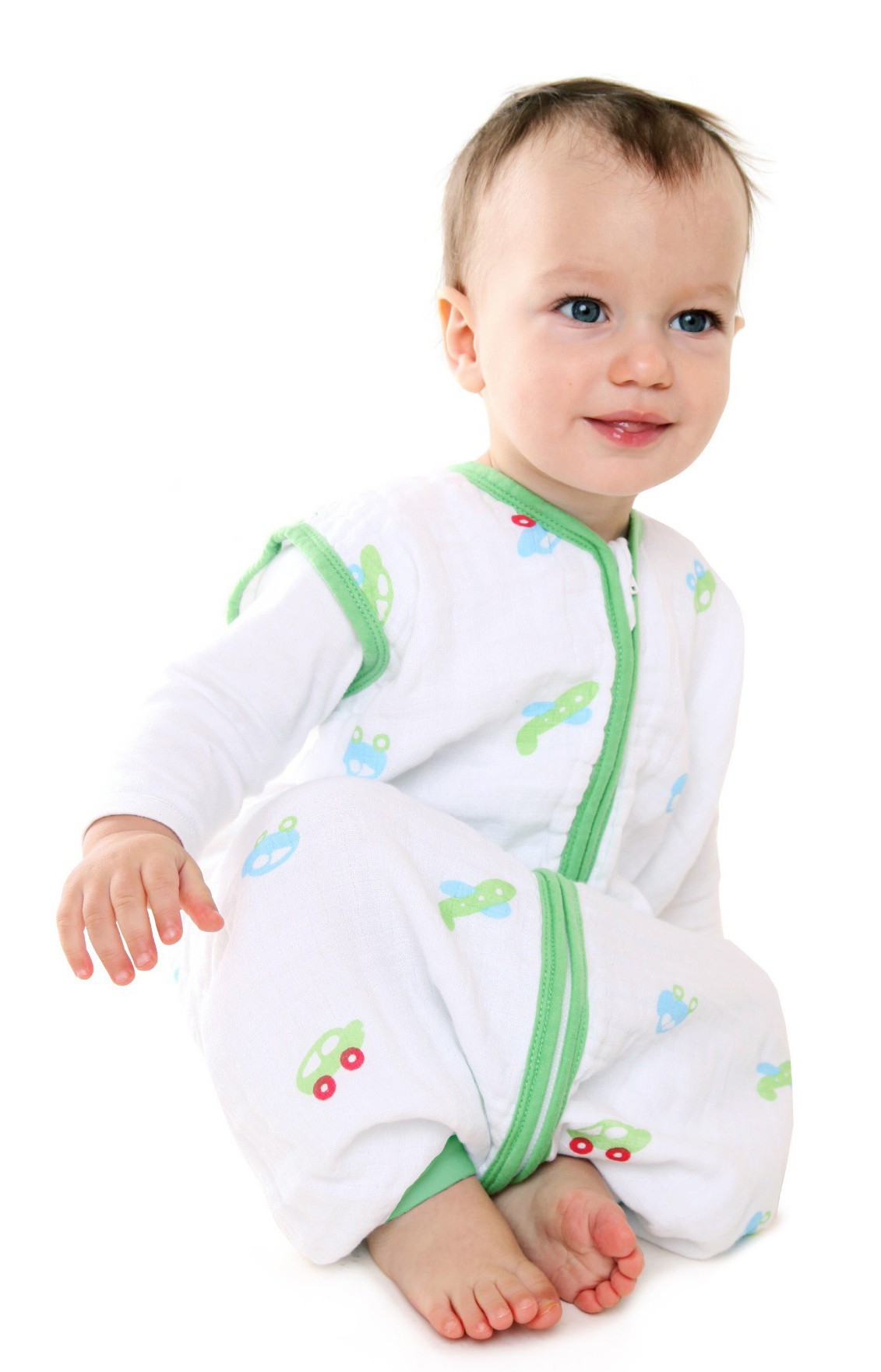 Sac de dormit cu picioruse Boys din muselina 12-18 luni 0.5 Tog Slumbersac - imagine 3