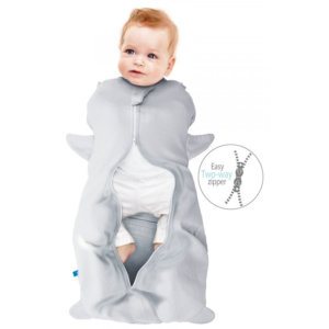 Sac de dormit Fun Animal  2in1 pinguin silver -3-6 luni- Wallaboo