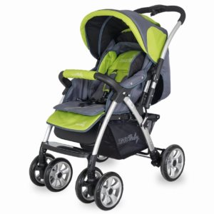 Carucior cu maner reversibil DHS Iceberg verde
