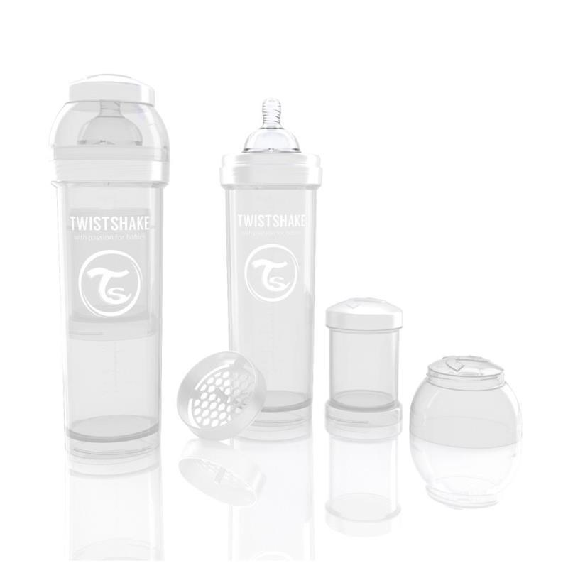 Biberon Twistshake Anti - Colici 330 ml Alb - imagine 2