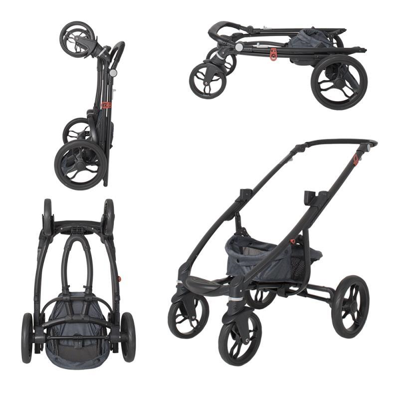 Carucior modular 3 in 1 DHS Arrow albastru - imagine 5