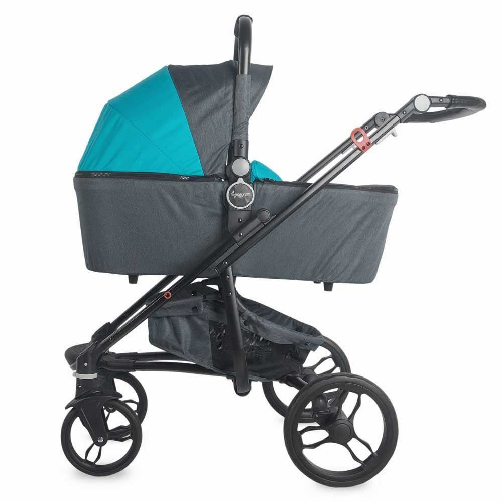 Carucior modular 3 in 1 DHS Arrow albastru - imagine 9