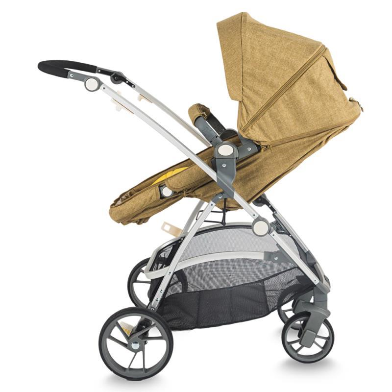 Carucior transformabil 3 in 1 COCCOLLE Sereno caramiziu - imagine 17