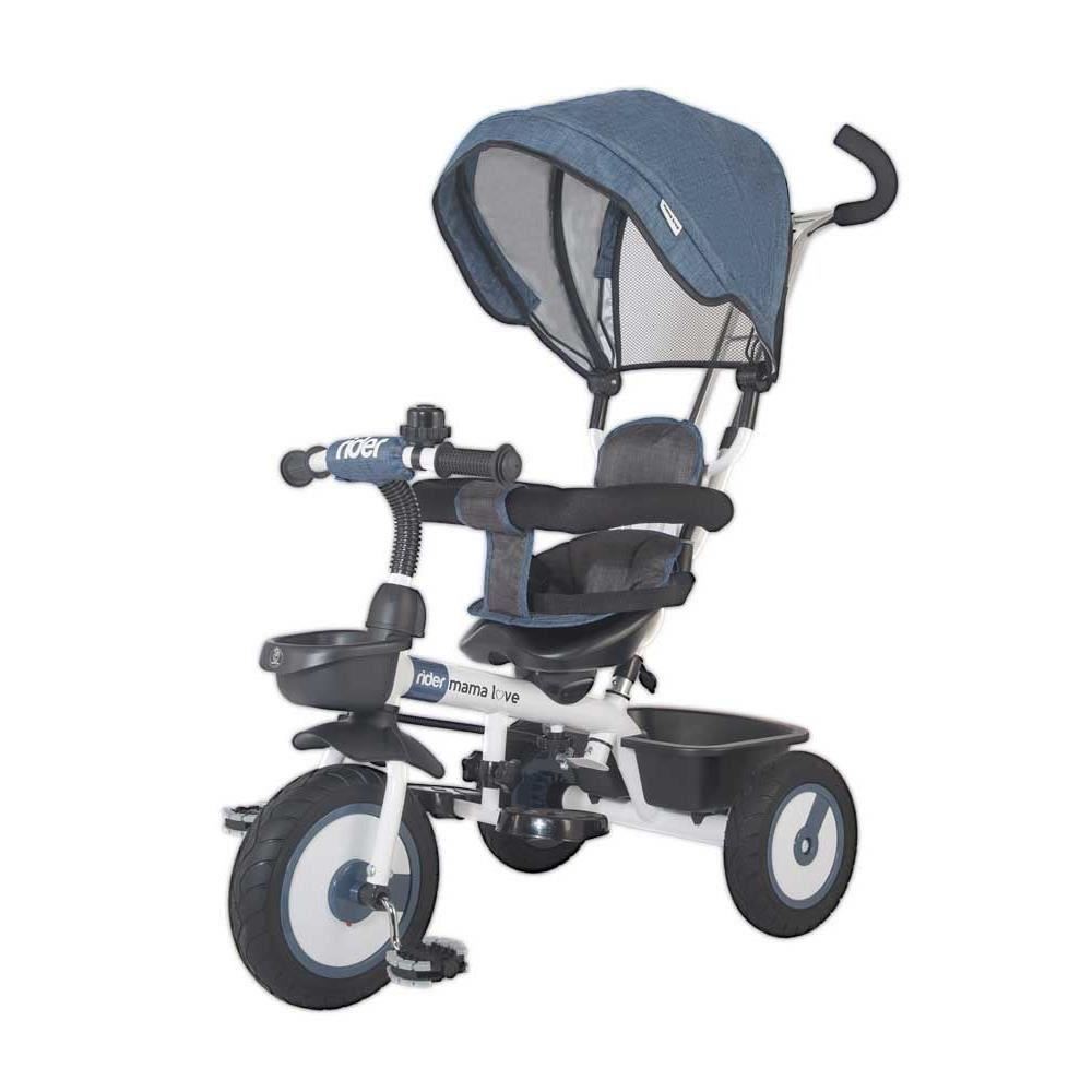 Tricicleta multifunctionala MamaLove Rider Albastru - imagine 2