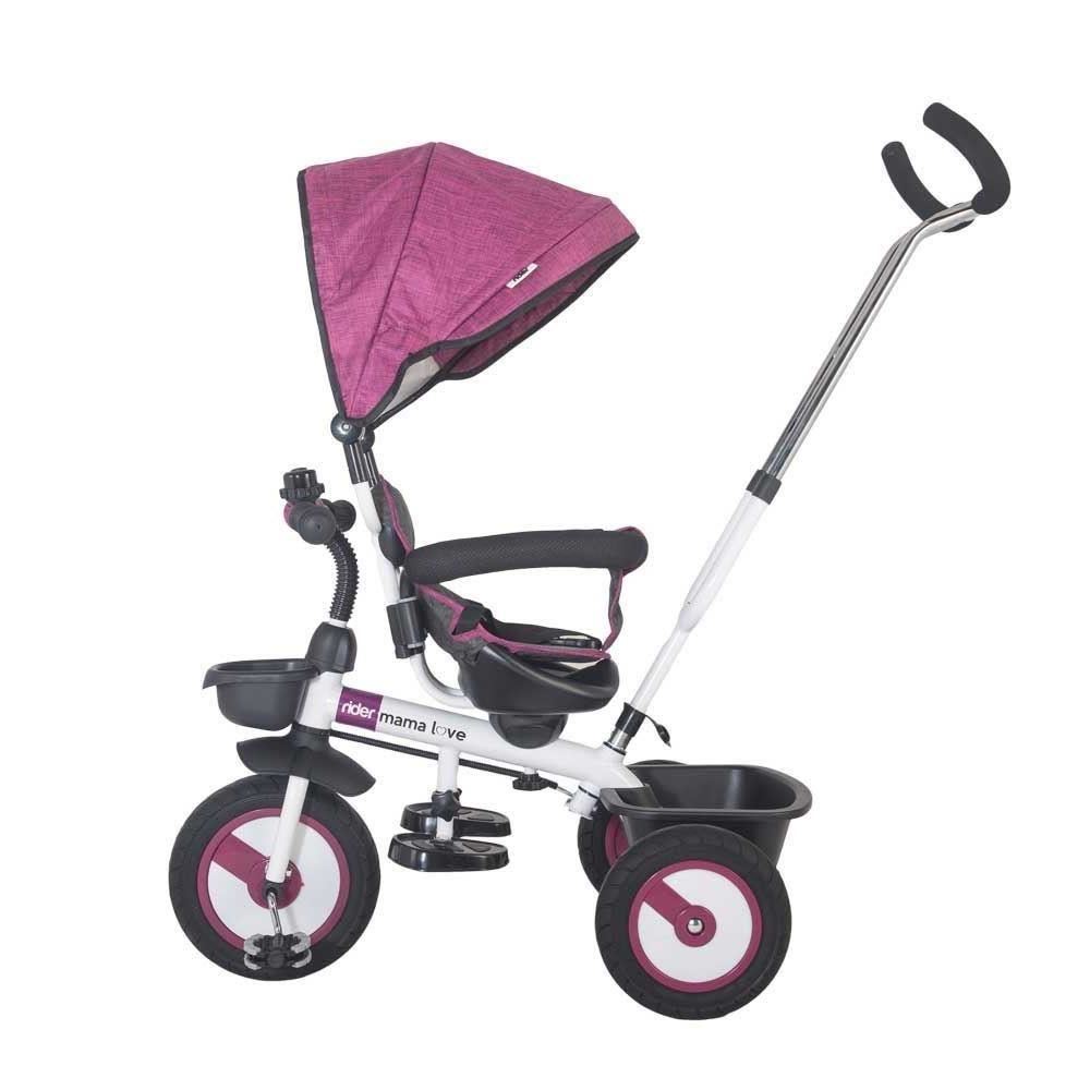 Tricicleta multifunctionala MamaLove Rider Albastru - imagine 3