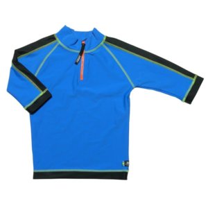 Tricou de baie blue black marimea 104- 116 protectie UV Swimpy