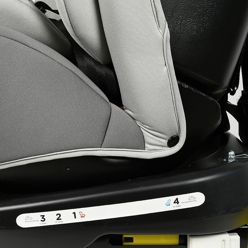 Scaun Auto Tweety DuoGrey cu Isofix rotativ 360 grade Crocodile 0 36 kg baza neagra - imagine 3