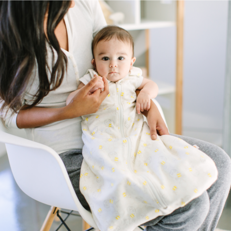 Sac de Dormit Clasic Bee Happy 0-6 luni, 1.0 Tog Ergobaby - imagine 4