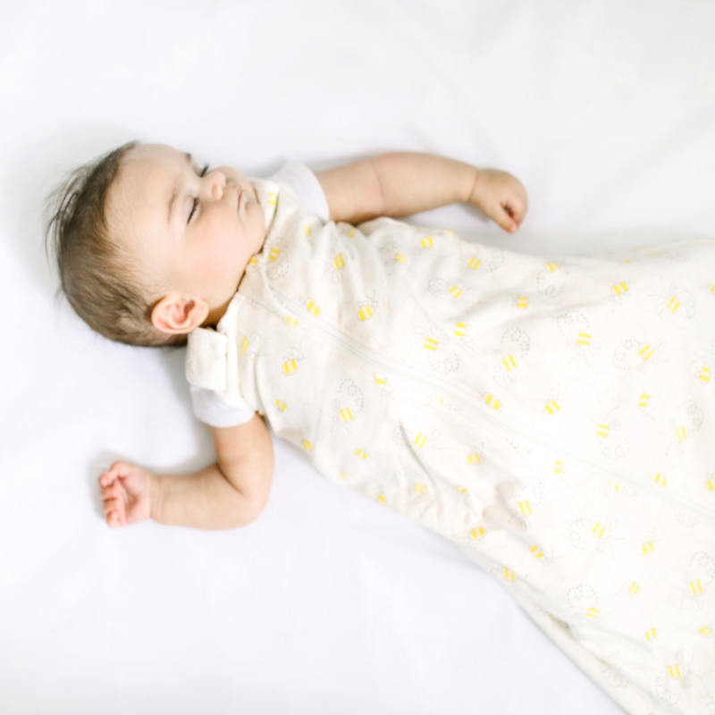 Sac de Dormit Clasic Bee Happy 0-6 luni, 1.0 Tog Ergobaby - imagine 5
