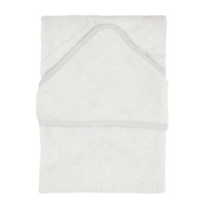 Prosop cu Gluga XXL pentru Copii din Bambus Silver Grey