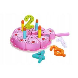 Tort aniversar din lemn Ecotoys