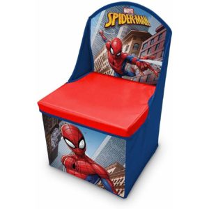 Scaun pliabil cu spatar si spatiu depozitare Spiderman SunCity LEY3000LQ