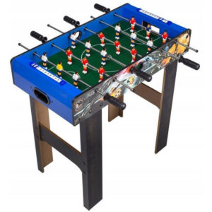 Masa de fotbal din lemn 60 x 120 x 78 cm Ecotoys XXL - Albastru
