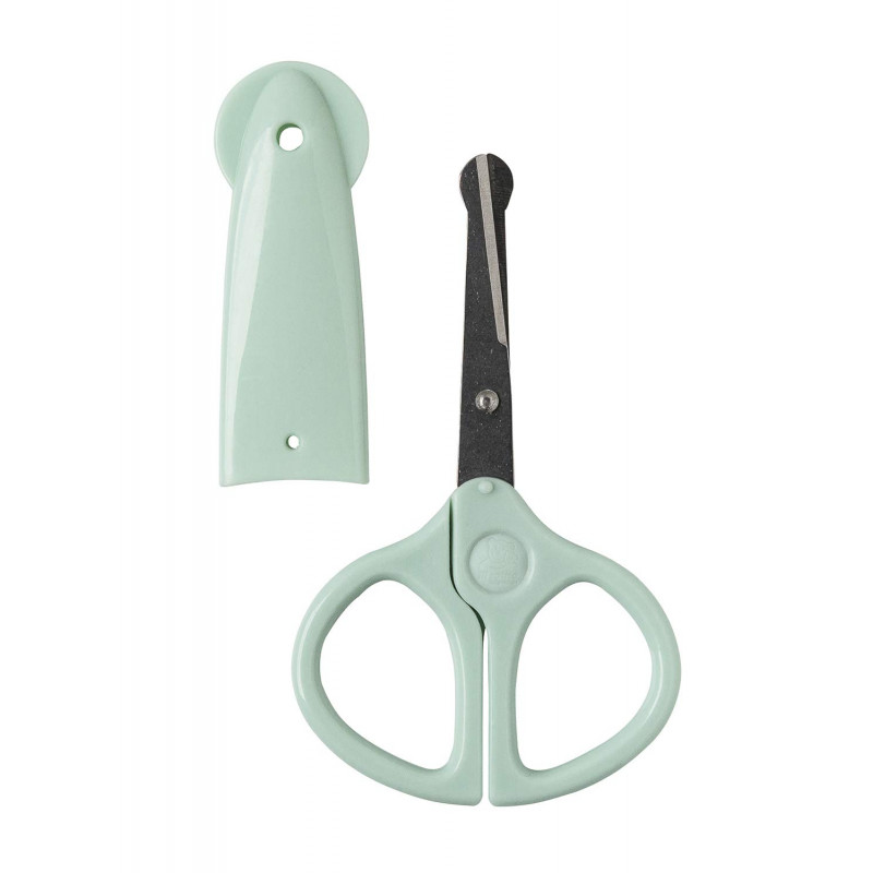 Forfecuta pentru bebelusi cu varf rotund swedish green Rotho-babydesign
