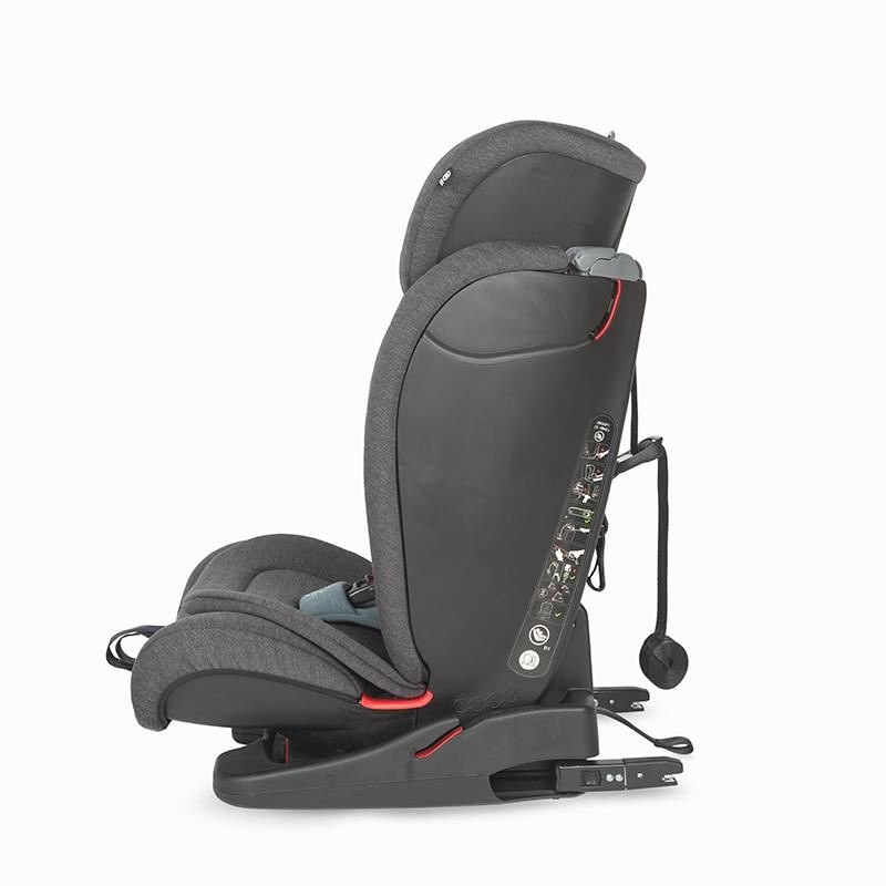 Scaun auto cu Isofix grupa 9-36 kg Elara Raven Gray - imagine 5