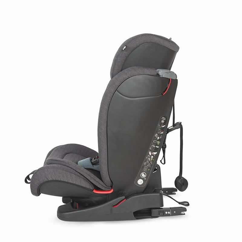 Scaun auto cu Isofix grupa 9-36 kg Elara Raven Gray - imagine 6