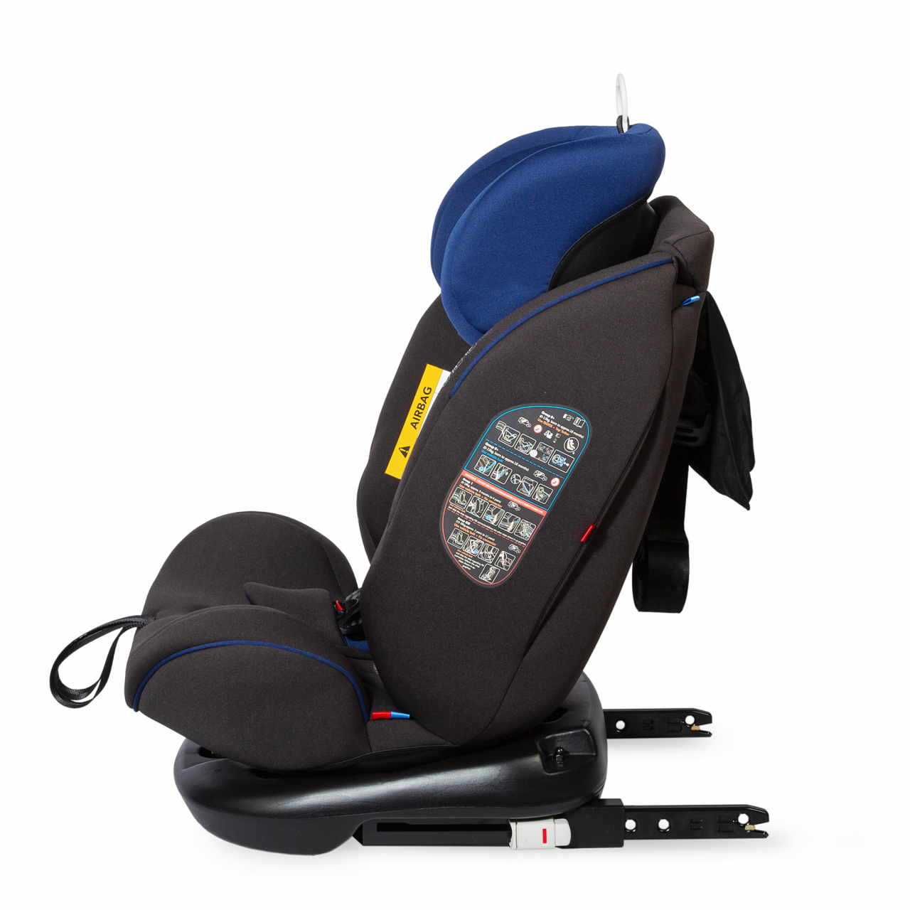 Scaun auto rotativ cu Isofix grupa 0-36 kg Nova Albastru - imagine 13