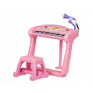 Pian cu microfon BB375A Ecotoys - Roz